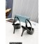 Prada Heel 8.5cm leather iconic triangle logo slingback pumps Brushed Black