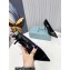 Prada Heel 8.5cm leather iconic triangle logo pumps Black