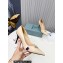 Prada Heel 8.5cm leather iconic triangle logo pumps Brushed Beige