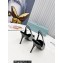 Prada Heel 8.5cm iconic triangle logo slingback pumps with Crystals Silver
