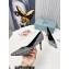 Prada Heel 8.5cm iconic triangle logo pumps with Crystals Silver