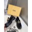 Fendi Logo Brushed Leather Loafers Black 2022