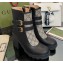 Gucci Heel 9cm Platform 2cm GG ankle boots with buckles 701100 Black/Beige 2022