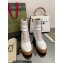 Gucci Heel 6.5cm GG ankle boots with buckles 701100 White 2022