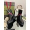 Gucci Heel 6.5cm ankle boots with Double G Brushed Black 2022
