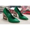 Dolce & Gabbana Heel 10.5cm Pumps with Crystal DG Pop heel Green 2022