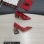Dolce & Gabbana Heel 10.5cm Logo Pumps with Crystal DG Pop heel Red 2022