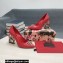 Dolce & Gabbana Heel 10.5cm Logo Pumps with Crystal DG Pop heel Red 2022