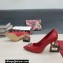 Dolce & Gabbana Heel 10.5cm Logo Pumps with Crystal DG Pop heel Red 2022