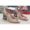 Dolce & Gabbana Heel 10.5cm Logo Pumps with Crystal DG Pop heel Nude Pink 2022