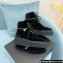 Chanel Chain Lace-Ups ankle boots G39332 Velvet Black 2022