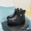 Chanel Chain Lace-Ups ankle boots G39332 Leather/Patent Black 2022
