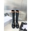 Celine Logo High Boots Calfskin Black/Brown 2022