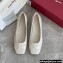 Ferragamo Gancini ballet flats White 2022