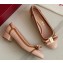 Ferragamo Heel 3.5cm Vara Bow Pumps Nude Pink 2022