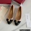 Ferragamo Heel 4cm Vara Bow Pumps Beige 2022