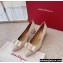 Ferragamo Heel 5.5cm Viva Pumps White 2022