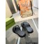 Gucci Interlocking G Women/Men thong sandals Black 2022