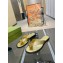 Gucci Interlocking G Women/Men thong sandals Gold 2022