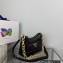 Prada System nappa leather patchwork shoulder bag 1BC157 Black
