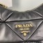 Prada System nappa leather patchwork shoulder bag 1BC157 Black