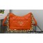 Prada System nappa leather patchwork shoulder bag 1BC157 Orange