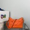 Prada System nappa leather patchwork shoulder bag 1BC157 Orange