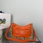 Prada System nappa leather patchwork shoulder bag 1BC157 Orange