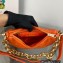 Prada System nappa leather patchwork shoulder bag 1BC157 Orange
