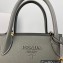 Prada Monochrome small Saffiano Leather bag 1BA156 Gray