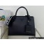 Prada Monochrome medium Saffiano Leather bag 1BA155 Black