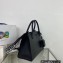 Prada Monochrome medium Saffiano Leather bag 1BA155 Black