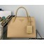 Prada Monochrome medium Saffiano Leather bag 1BA155 Apricot