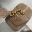 Prada Perforated logo Leather shoulder bag 1BH187 Camel 2022