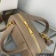 Prada Perforated logo Leather Handbag 1BH078 Camel 2022