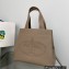 Prada perforated logo Medium leather tote Bag 1BG384 Camel 2022