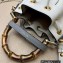 Gucci Diana mini bucket bag with Bamboo handle 724667 White