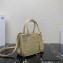 Prada Galleria satin Small bag with crystals 1BA896 Apricot