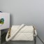 Prada System nappa leather patchwork shoulder bag 1BD328 White