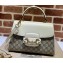 Gucci Horsebit 1955 medium bag ‎702049 GG canvas White