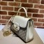 Gucci Horsebit 1955 medium bag ‎702049 GG canvas White