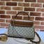Gucci Horsebit 1955 medium bag ‎702049 GG canvas Brown