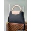 Louis Vuitton Taurillon Leather Capucines BB Bag M21043 Black/Greige Doux/Scarlet