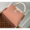 Louis Vuitton Taurillon Leather Capucines BB Bag M21045 Trianon Pink/Greige
