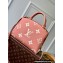 Louis Vuitton Monogram Leather Petit Palais Tote Bag M46353 Trianon Pink/Cream