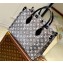 Louis Vuitton Denim textile jacquard OnTheGo MM Tote Bag M46448