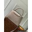 Louis Vuitton Taurillon Leather Capucines MM Bag Etain Metallic Gray