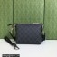 Gucci Messenger Bag with Interlocking G 723306 Black
