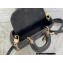Dior Mini Lady D-Joy Bag in Cannage Lambskin Black 2022