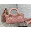 Dior Small Lady D-Joy Bag in Cannage Lambskin Pink 2022